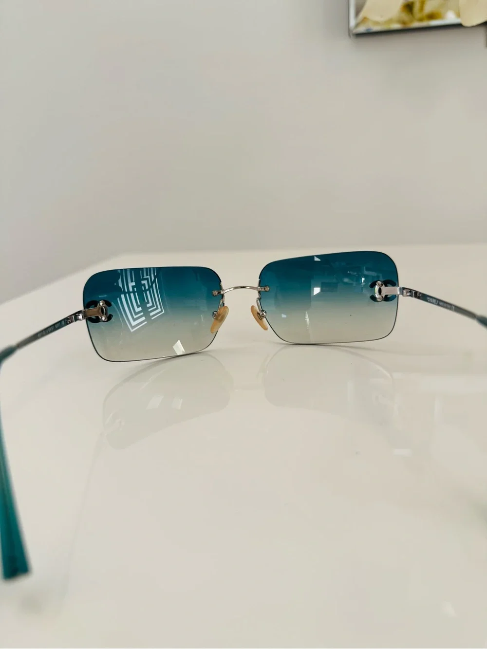 Extremely rare 🦋 Authentic Chanel rimless CC  sunglasses✨
